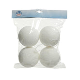 Decoris Foam Bauble Pack of 4 Pieces 10cm